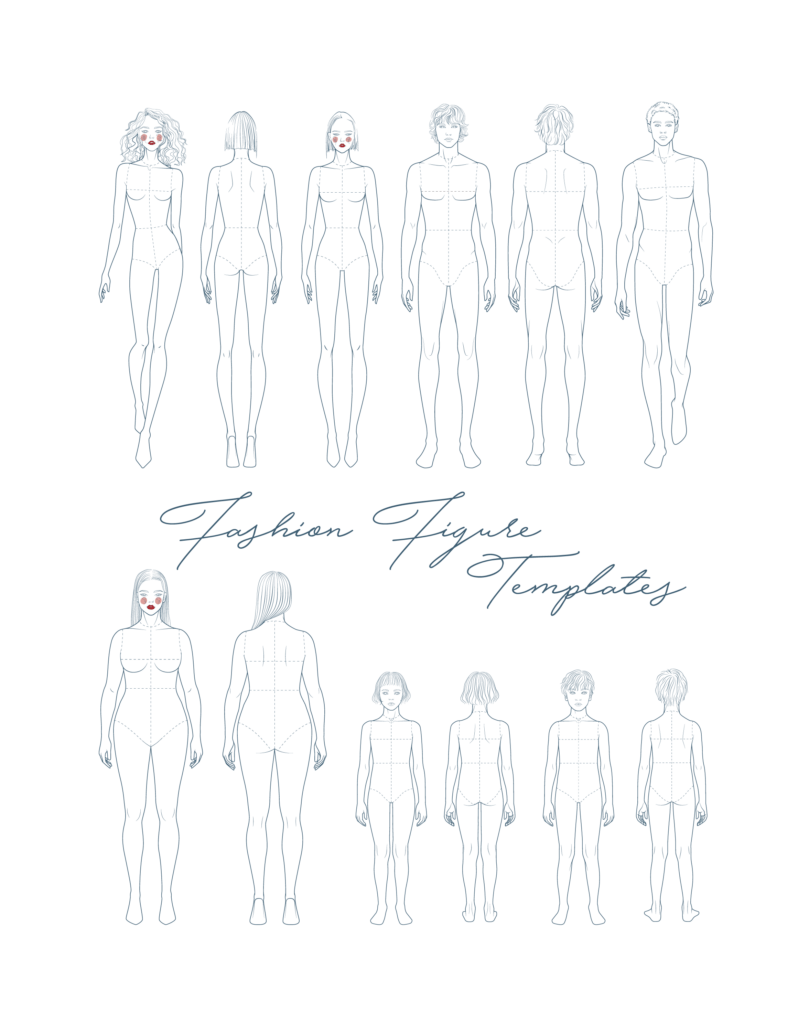 Torang Artwork Fashion Figure Croquis Templates for Designers