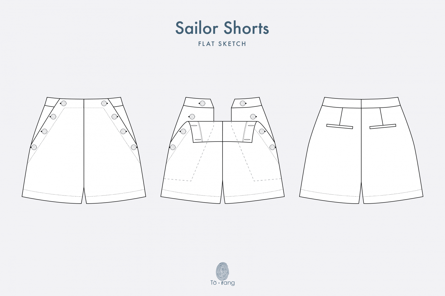 sailor-shorts-flat-sketch-vector-fashion-technical-drawing-template