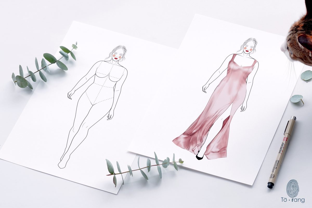 Female Plus Size Fashion Croquis, Catwalk Model, Figure Templates for Fashion Illustrations, 8 Head - Image 5