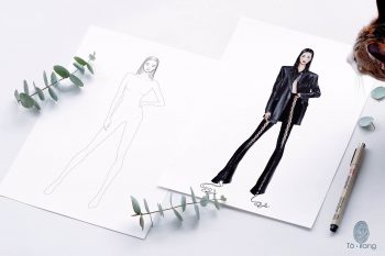 Female Fashion Figure Template, 9-Head Fashion Croquis, Figure Drawing for Fashion Design - Image 5