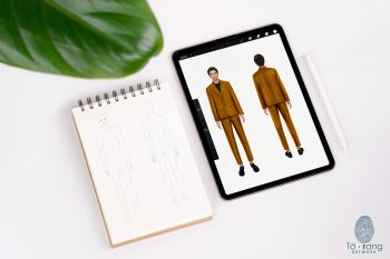Male Fashion Croquis Templates, Front and Back, 3 Different Colored Skin Tones, 9-Head Fashion Figure, Fashion Illustration - Image 5