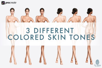 Female Fashion Figure Templates, 9-Head Proportions, Front & Back Views, 3 Skin Tones - Image 4